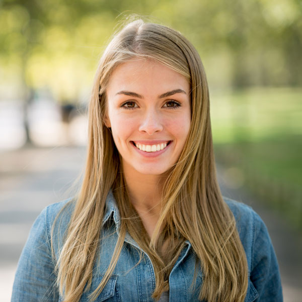 woman smiling